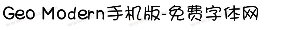 Geo Modern手机版字体转换